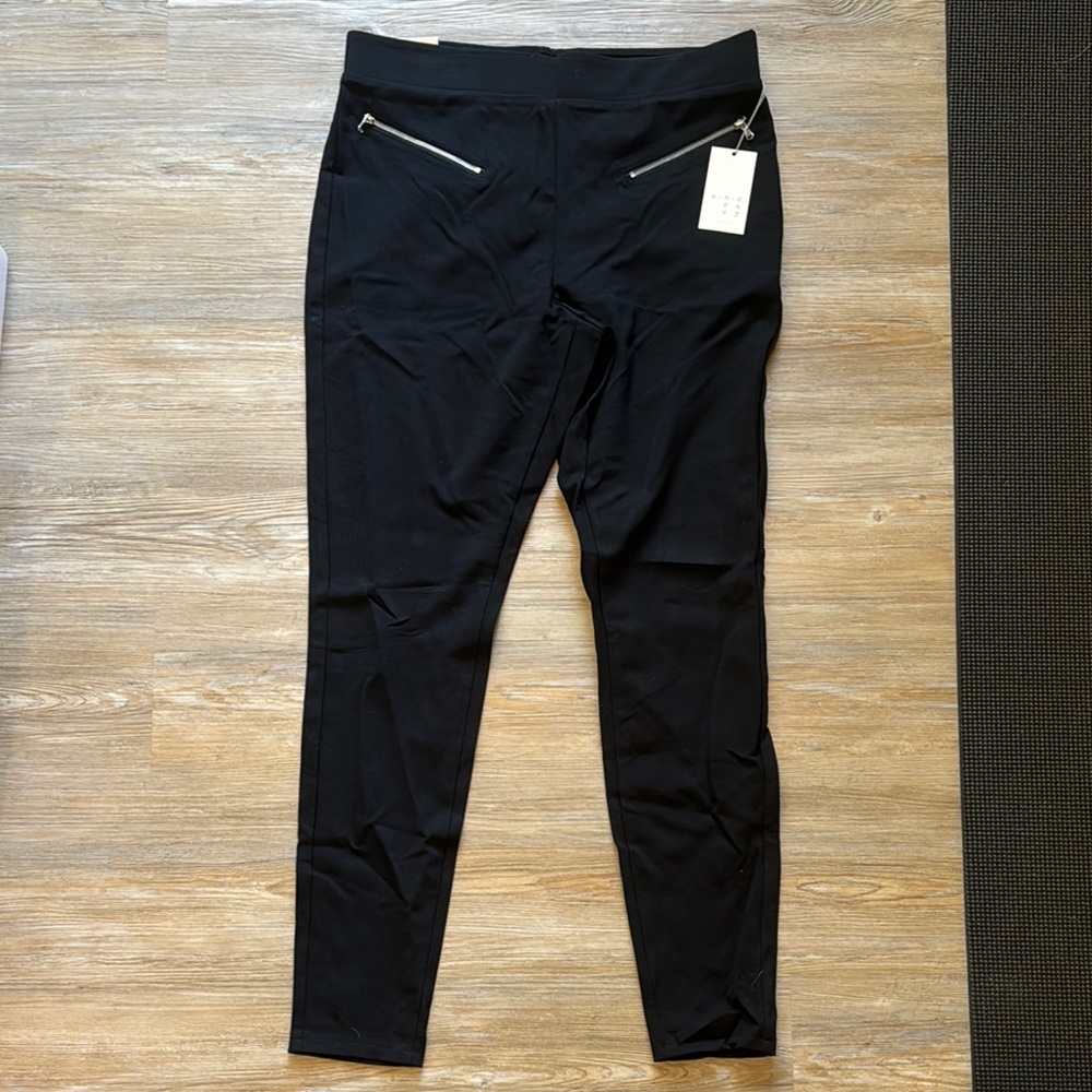 Zara Black Pants with Zipper Pockets